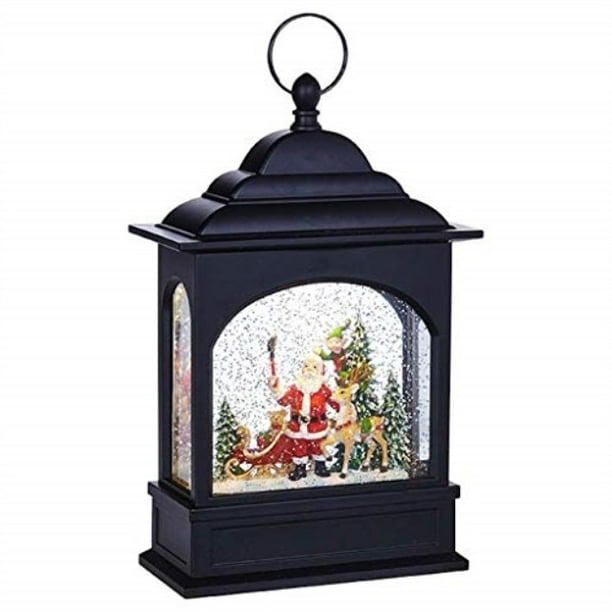 raz imports santa selfie lighted water lantern 11 inch lighted