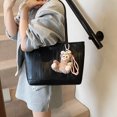 thumbnail image 2 of Bolso de mano de gran capacidad con contraste de color a la moda para mujer, nuevo bolso de hombro para ir al trabajo de cuero suave de color puro de alta gama combinable con todo, 2025, 2 of 5