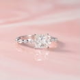 thumbnail image 4 of K-KED Gorgeous 925 Silver Filled Ring Round Cubic Zircon Women Wedding Delicate Jewelry Sz 6-10-10, 4 of 6