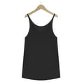 thumbnail image 6 of Women's Summer Tank Tops Round Neck Solid Color Sleeveless Basic Blouses Vest Casual Loose Fit Going out Tee Shirts, 6 of 7