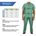 thumbnail image 4 of KM01L - Kolossus Men's Poly Cotton Medical Scrubs Set, 4 of 5