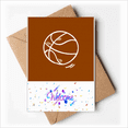 thumbnail image 1 of Sports Basketball Chasing Delivery Welcome Back Greeting Cards Envelopes Blank, 1 of 3