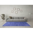 thumbnail image 3 of Ahgly Company Machine Washable Indoor Rectangle Oriental Blue Industrial Area Rugs, 3' x 5', 3 of 4