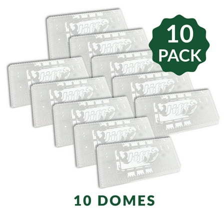 Jiffy Seed Starting Clear Humidity Gro-Dome, 11 in. x 22 in. - 10 Pack