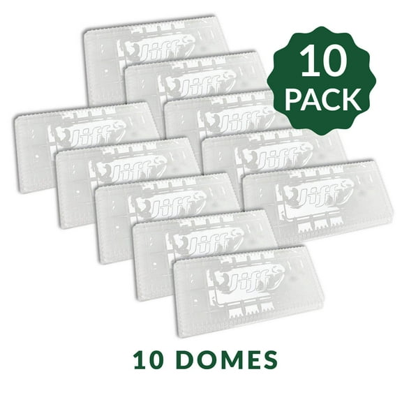 Jiffy Seed Starting Clear Humidity Gro-Dome, 11 in. x 22 in. - 10 Pack