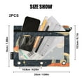 thumbnail image 3 of Cat in Ufo 2 Pack Pencil Pouch for 3 Ring Binder Smooth Zipper Folders with Pockets Clear Window Pencil Case, 3 of 6