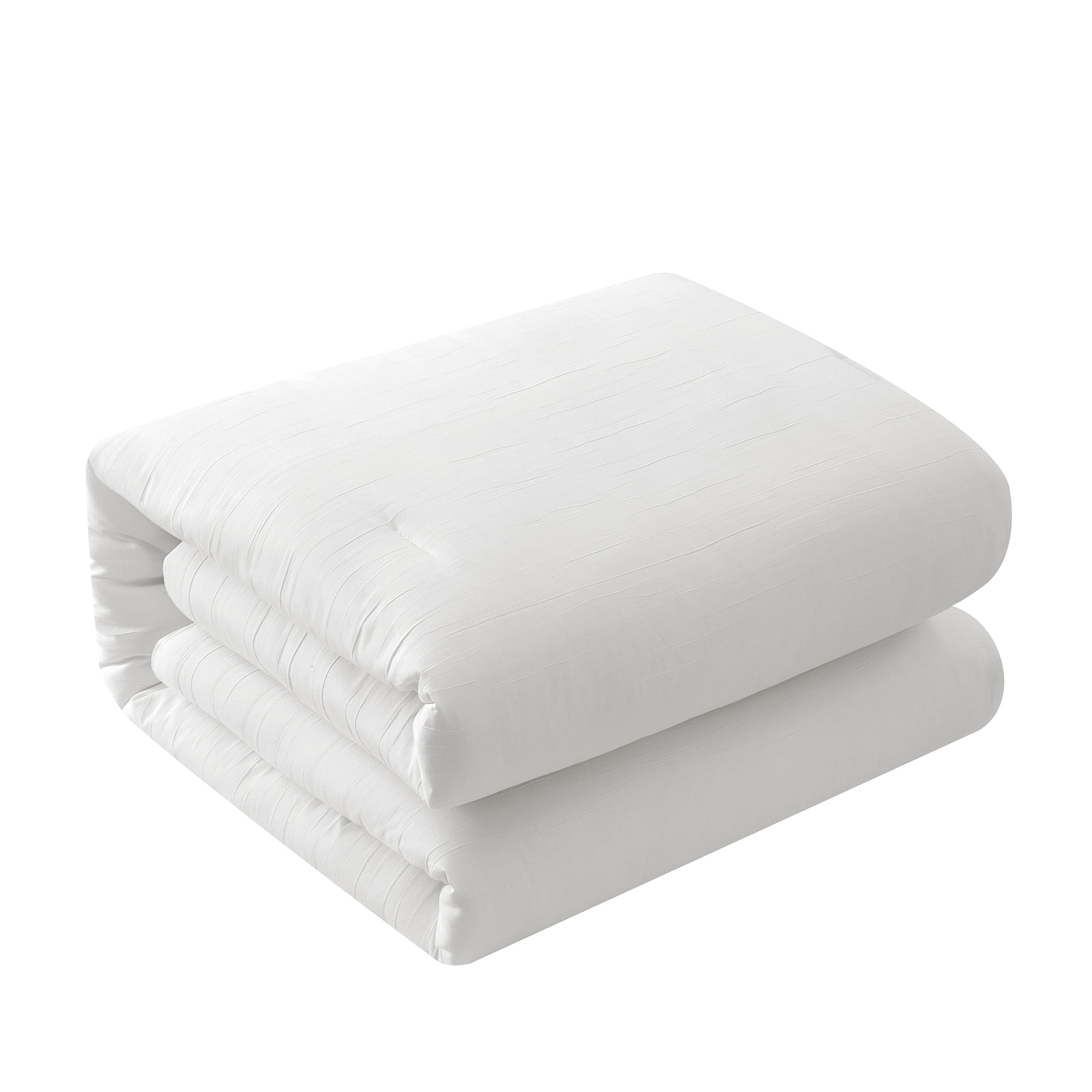 Better Homes & Gardens 7 Piece Crinkle Pleated Bed in a Bag Comforter Set with Sheets, Queen