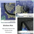 thumbnail image 5 of Kitchen Rugs and Mats Set of 2 - Blue Maples Floral Kitchen Rug Comfort Floor Mat Non Slip Washable Kitchen Carpet Rug Runner for Floor Home, Office, Sink, Laundry 17"x48"+17"x30", 5 of 6