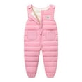 thumbnail image 2 of Uccdo 12M-5T Toddler Boys Girls Winter Down Snow Pants Overalls Snowsuit Kids Warm Snow Bibs Zipper Jumpsuits, 2 of 6