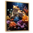 thumbnail image 2 of Designart "Kingdom Of Fantasy Frogs I" Frogs & Toads Floater Framed Wall Art Living Room, 2 of 5