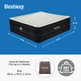 thumbnail image 4 of Bestway Tritech Air Mattress King 24" with Built-in AC Pump Included, 4 of 17
