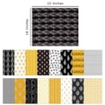 thumbnail image 5 of Soimoi 16 Pc Fat Quarter Bundle,Asian BlockPrint 18"x 22"DIY Patchwork-100% CottonPre-Cut Quilting Fabric Black Yellow White, 5 of 8
