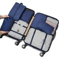 thumbnail image 6 of 9 Set Packing Cubes for Travel, Durable Luggage Organizer Set with Hanging Toiletry Bag & Shoe Bag, Perfect Gift for Women Mom, Vacation Essentials for Travel (Navy Blue), 6 of 8
