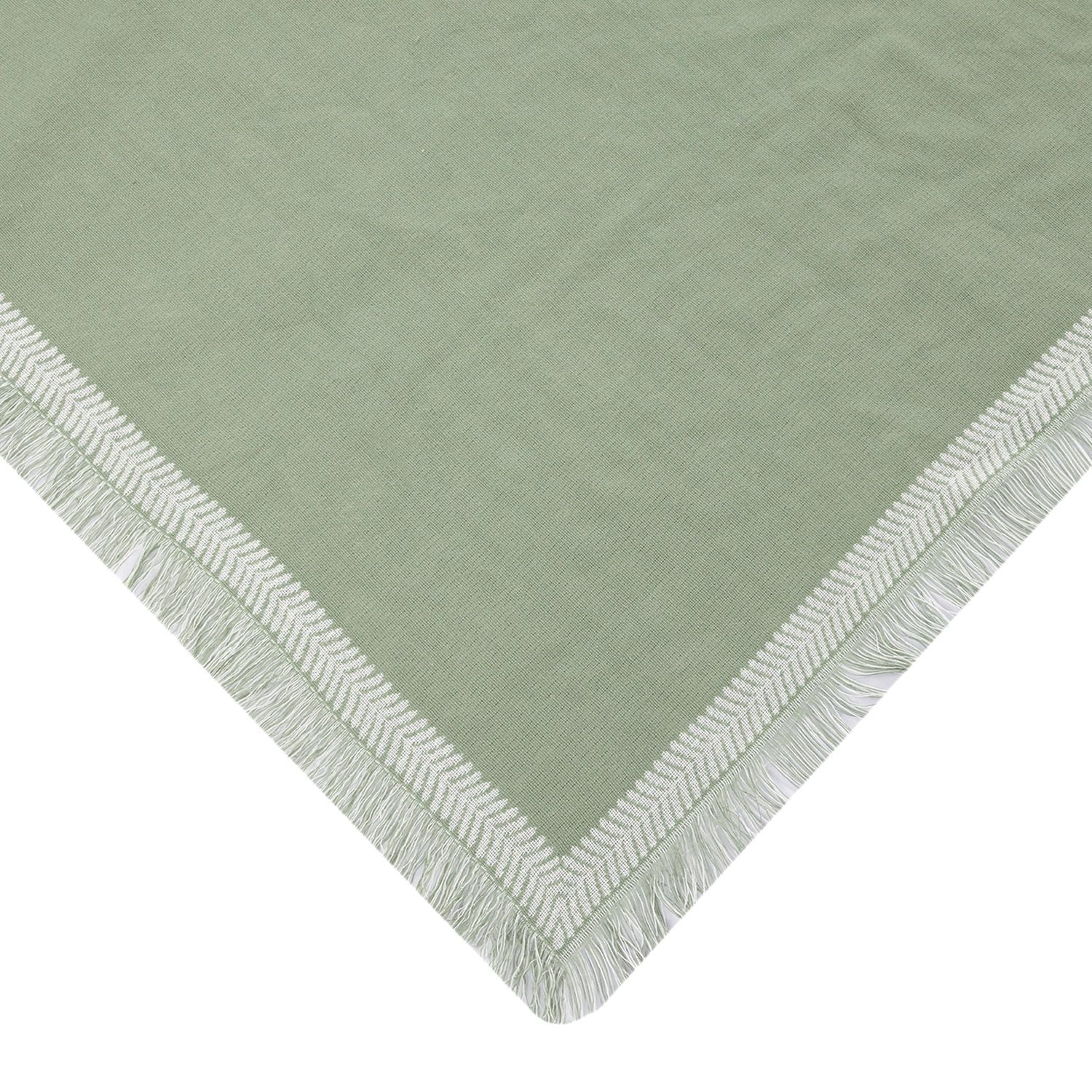 Mainstays Global Table Throw - 50" x 50" - Green - 100% Cotton