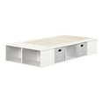 thumbnail image 2 of South Shore Flexible Twin Storage Platform Bed with Baskets, in Pure White, 2 of 9