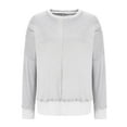 thumbnail image 5 of Xcmzpl Sweatshirts for Women Cute Solid Color Crewneck Sweatshirt Trendy Pullover Tops Cotton Long Sleeve T-shirts Early Fall Fashion, 5 of 7