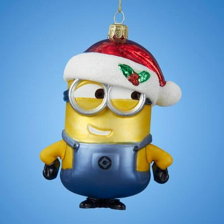 Pack Of 6 Despicable Me Glass Minion With Christmas Hat Ornaments 5 Pack of 6 Despicable Me Glass Minion with Christmas Hat Ornaments 5
