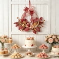 thumbnail image 4 of Cheapark Artificial Flower Wreath Spring Door Hanging Garland Floral Decor for Porch Wedding Holiday Seasonal Home Layout, 4 of 6
