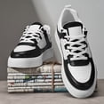 thumbnail image 3 of [Men's Low-Top Sneakers] Men's Low-Top Sneakers Lace-Up Minimalist Round-Toe Shoes with Cushioned PVC Sole - Upper, Soft Fabric - Versatile for Streetwear, Gym, Office & Daily Wear, 3 of 9