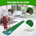 thumbnail image 4 of Set de juego de golf KEMLDIVS, alfombrilla desmontable con pelotas y banderas, 4 of 6