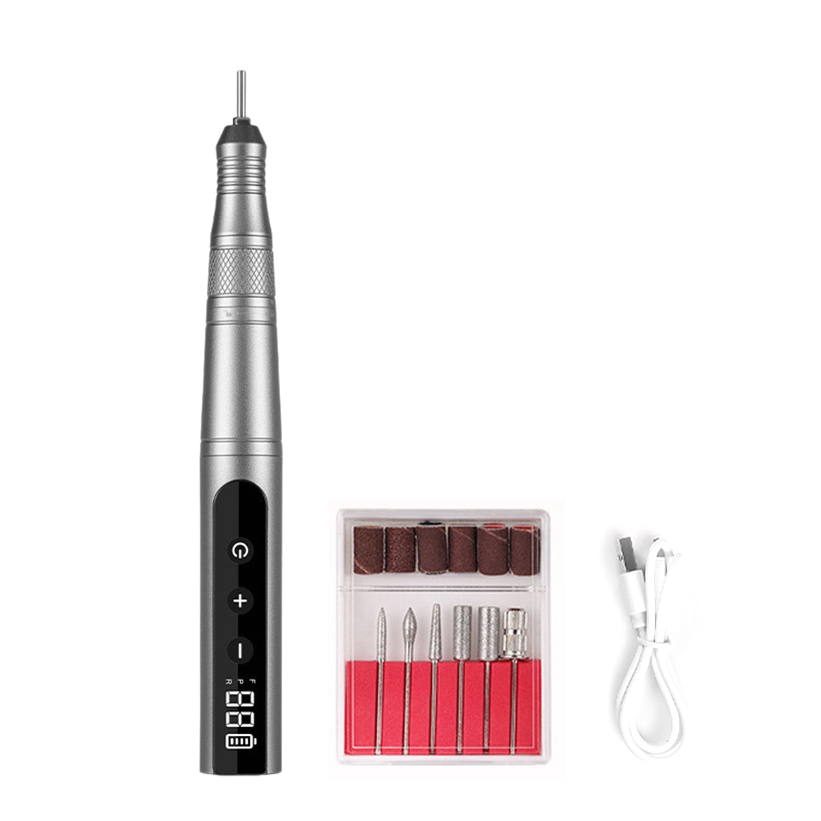 35000rpm Electric Nails Drill Machine Rechargeable Professional Nails Drill with Drill Bits for Gels Nails