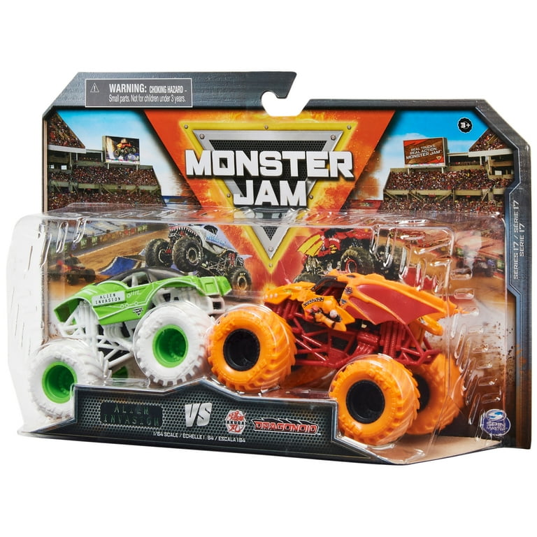 Monster Jam 1:64 Alien Invasion Vs. Bakugan Dragonoid Monster