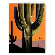 Stonehouse Collection | Funny Golf Note Card Set for Arizona | Golf Balls in Cactus Note Card | 10 Boxed Golfing Cards & Envelopes