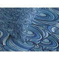 thumbnail image 4 of Ambesonne East Quilted Bedspread Set 3 Pcs, Zentangle Exotic, King Size, Pale Blue Navy Blue, 4 of 5