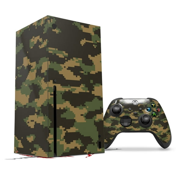 Skin Wrap compatible with the 2020 XBOX Series X Console and Controller WraptorCamo Digital Camo Timber (XBOX NOT INCLUDED)