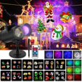 thumbnail image 1 of Christmas Projection Lamp, 12 Images + 9 Colors LED Wave Light Projector IP65 Outdoor Projector with Remote Control for Christmas, Halloween,, 1 of 4