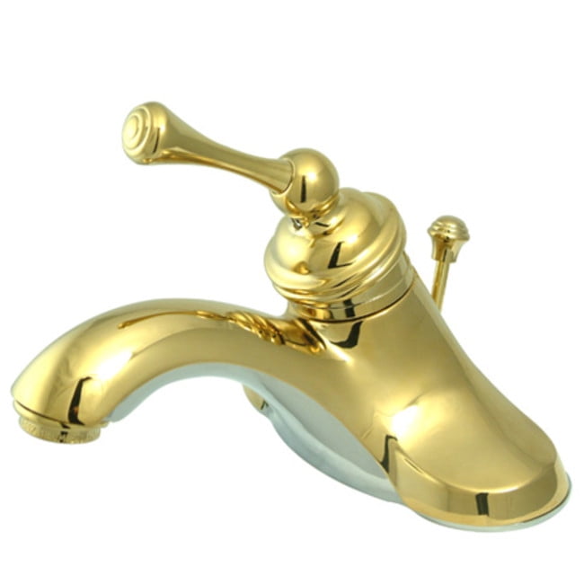 Kingston Brass KB512B Single-Handle 4 in Polished... Centerset Bathroom Faucet 