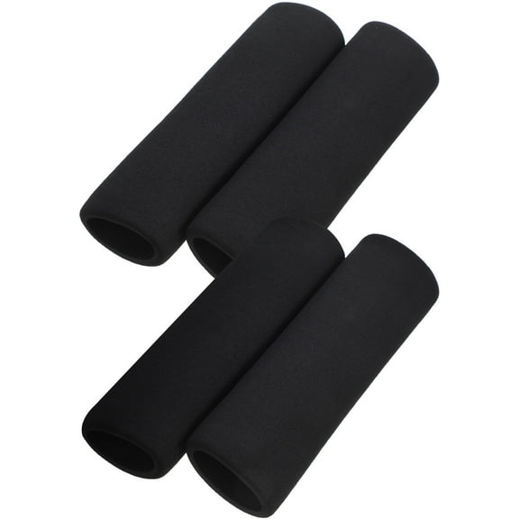 UPOUART 4Pcs Replaceable Black Cylindrical Motorcycle Handlebar Grips for Electric Scooters and Atvs