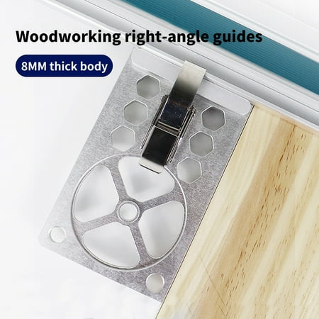 

GoFJ Metal Guide Rail Reusable Vertical Anti-rust Multifunctional Aluminum Alloy Circular Saw Guide Rail for Woodworking