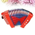 thumbnail image 4 of MasteelfCA Percussion Button Accordion Toy Musical Toy Musical Instrument Intellgent Toy Puzzle Education Toy (Red), 4 of 7