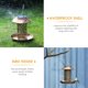 thumbnail image 2 of lampara solar Comedero de pájaros solar LED Luces colgantes de jardín huecas Casa de pájaros colgantes con luz de proyección para alimentar pájaros salvajes al aire libre Regalo colgante para ama, 2 of 5