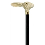 Jack Rabbit Walking cane in white Ivory style imported from Italy