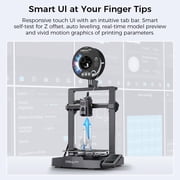 Creality Ender 3 V3 KE 3D Printer, 500mm/s High Speed, CR Touch Auto Leveling, Sprite Direct Extruder, 300℃, Dual Fans, 8.66×8.66×9.44in