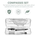 thumbnail image 3 of FRCOLOR 3Boxes Plastic Protractor and Ruler Set Automatic Pencil Lead for Office Use, 3 of 8