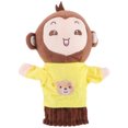 thumbnail image 5 of KAKOWELY Marionetas de mano de animales de peluche con forma de mono para niños, juegos de rol, marionetas de mano de animales de peluche, 5 of 5