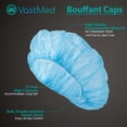 thumbnail image 5 of Disposable Bouffant Caps, Non-Woven, 21 in, 50 Pack – Blue, 5 of 7