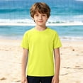 thumbnail image 2 of Shadoumai Boys Rash Guard Short Sleeve Boys Swim Shirt UPF 50+ Quick Dry Shirt for Girls, 2 of 5