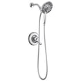 thumbnail image 1 of Delta Faucet Linden 17 Series Dual-Function Shower Faucet, Shower Trim Kit with 4-Spray In2ition 2-in-1 Dual Hand Held Shower Head with Hose, chrome T17294-I (Valve Not Included), 1 of 1