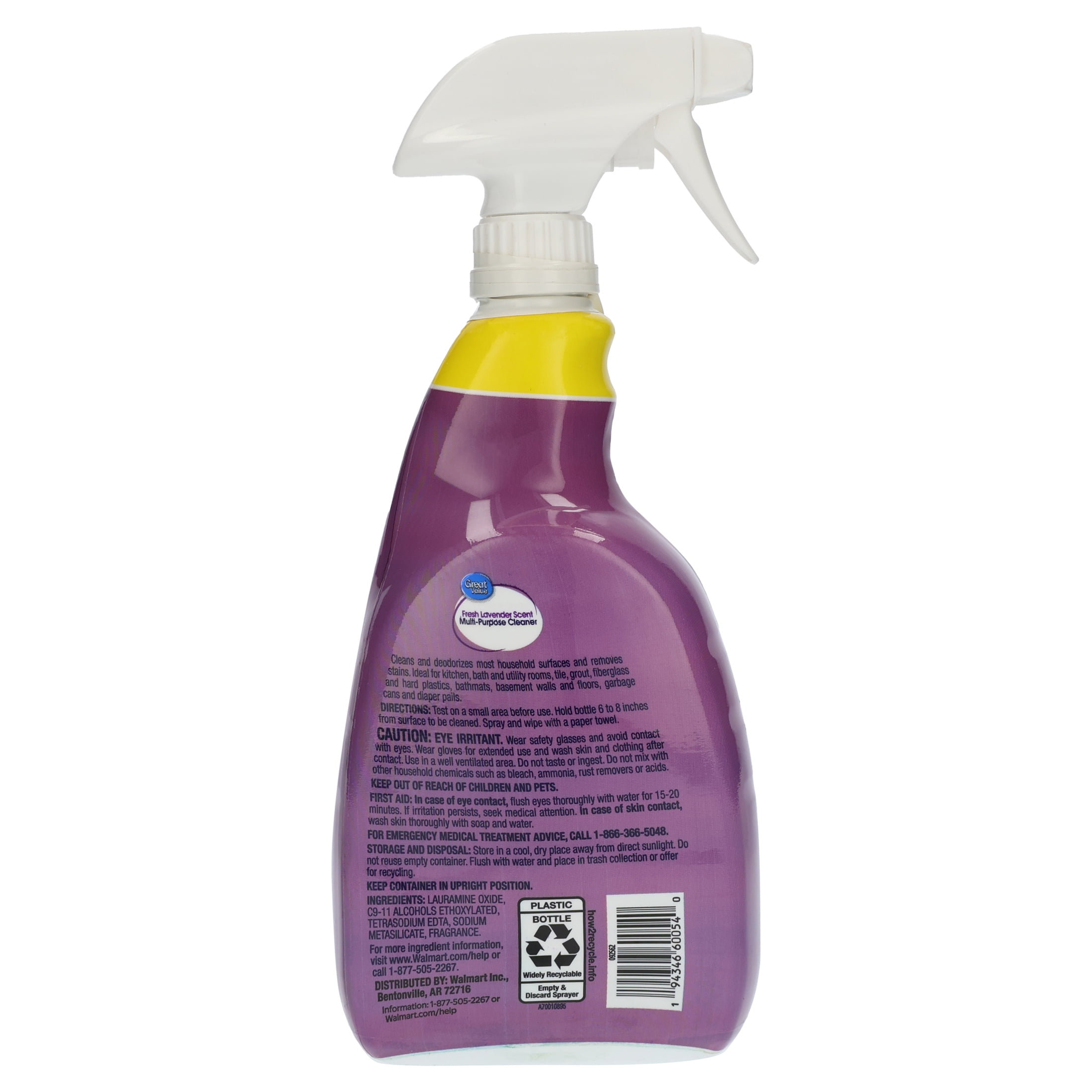 Great Value All-Purpose Cleaner, Lavender Scented, 32 fl oz