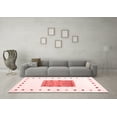 thumbnail image 3 of Ahgly Company Indoor Rectangle Solid Red Modern Area Rugs, 7' x 10', 3 of 4
