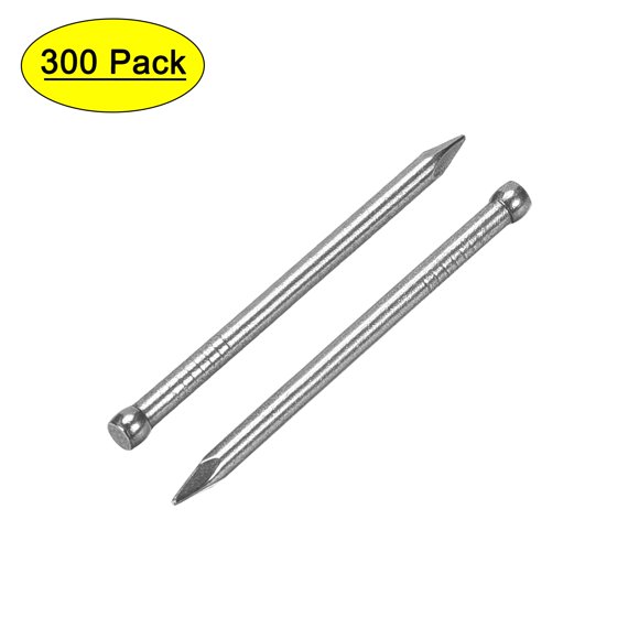 Unique Bargains Finishing Nails Hand-Drive Hardware Carbon Steel Nail 35mm 1.4-inches 300 pcs