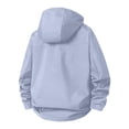 thumbnail image 2 of Lmueinov Mens Rain Jacket Plus Size Waterproof Raincoat Hooded Windbreaker Rain Coat with Pockets Hook and Loop Cuffs for Hiking Travel, 2 of 7