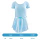 thumbnail image 4 of Vestido de gimnasia de ballet con falda tutú de manga larga con volantes de danza de bailarina para niñas, 4 of 5