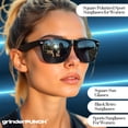 thumbnail image 3 of grinderPUNCH Mens and Womens Polarized Sunglasses UV400 Protection Classic Retro Driving Sun Glasses Trendy Fashion Shades - 2 Pack, 3 of 5