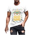 thumbnail image 1 of Camisetas de Manga Corta para Hombre Imprimir Deportes de Manga Corta Cuello Redondo Blusa Algodón Poliéster, Nueva Moda Casual Camiseta para Hombres, 1 of 1