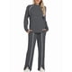 thumbnail image 3 of Conjuntos de Salón para Mujer, Conjuntos de 2 Piezas para Otoño, Pantalones Anchos, Conjuntos A Juego, Ropa de Mujer Gris Oscuro M, 3 of 8